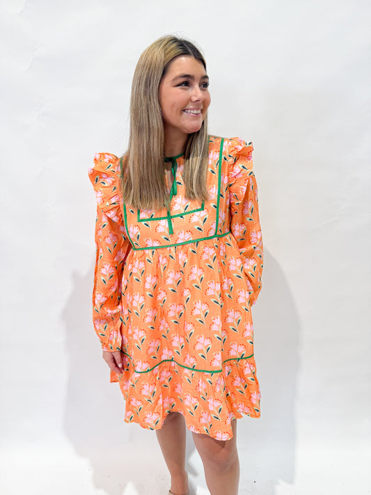 Tangerine Tulip Dress