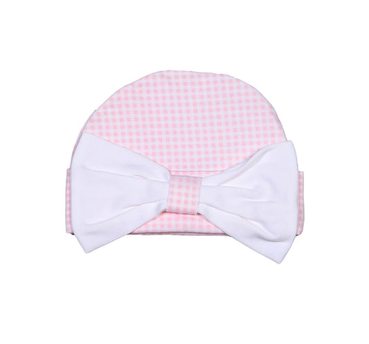 Baby Loren pink gingham hat