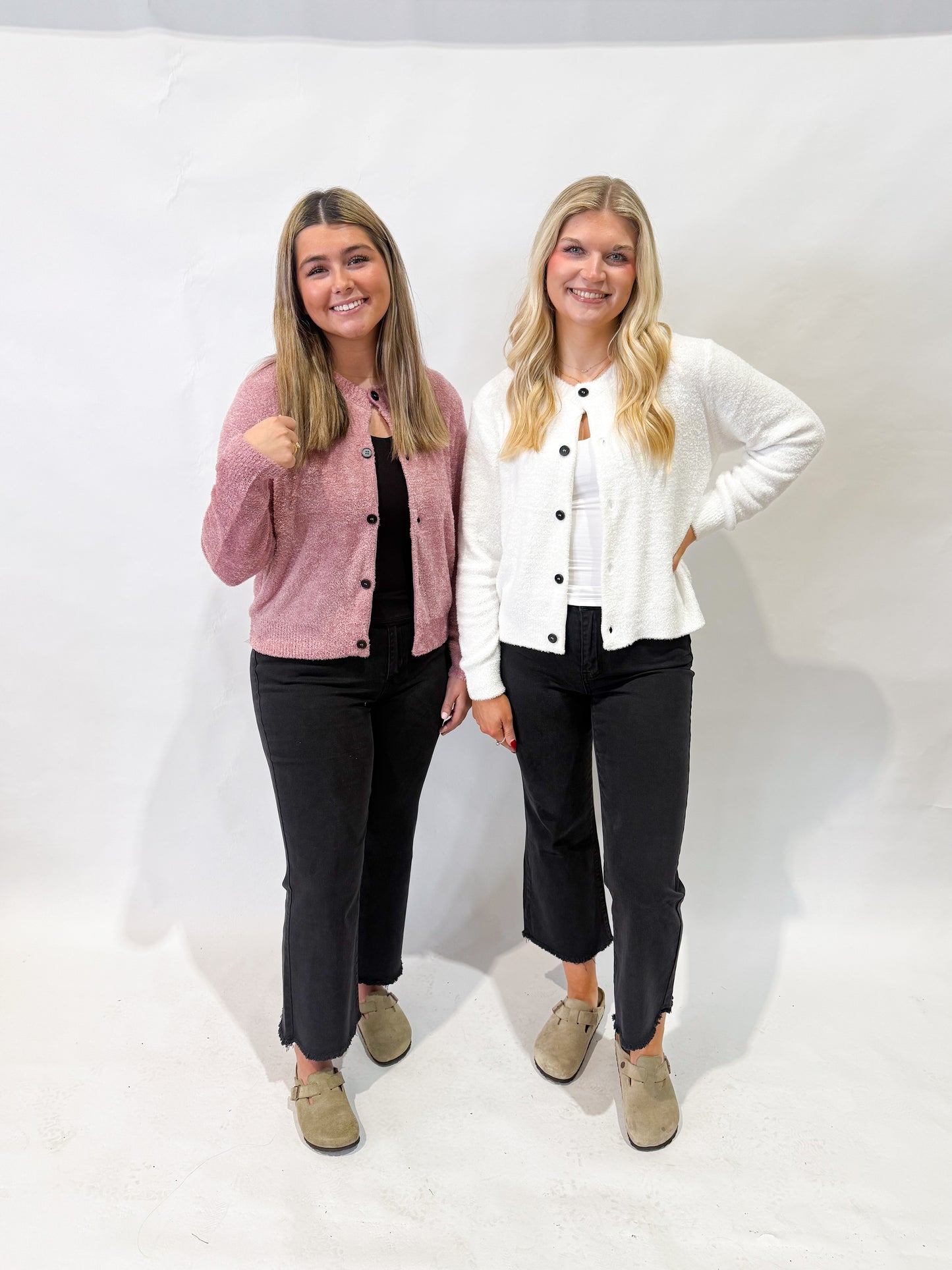 Sweater Cardigan | Mauve