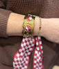 Gold Cuff With Scarf
