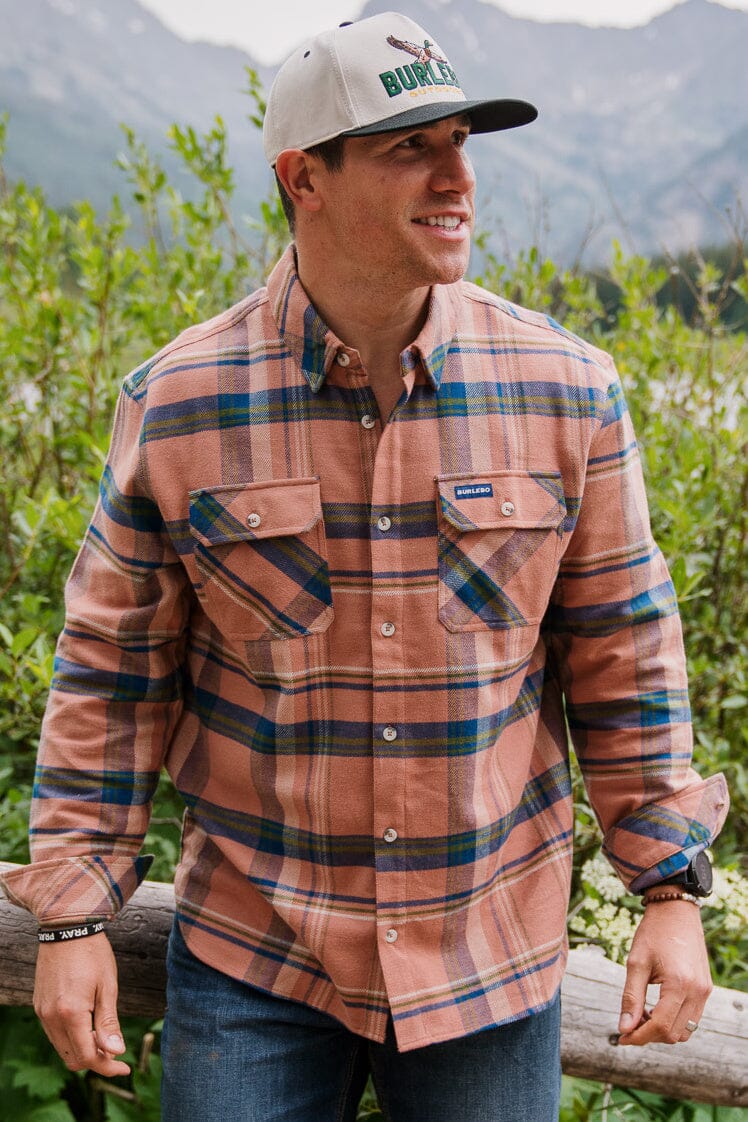 Sunset crayon flannel shirt