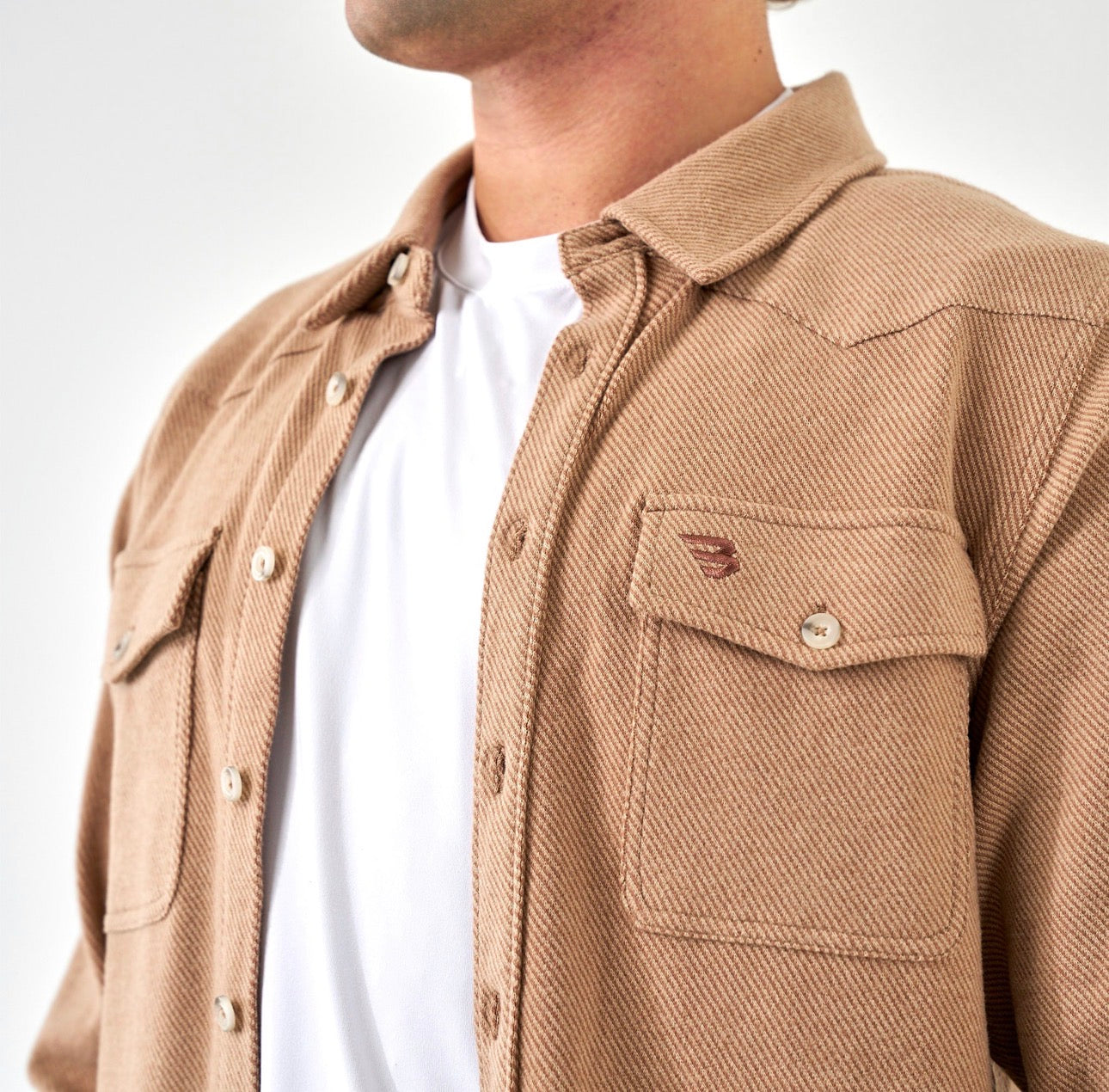 Austin Shirts - LS - Khaki Burlebo