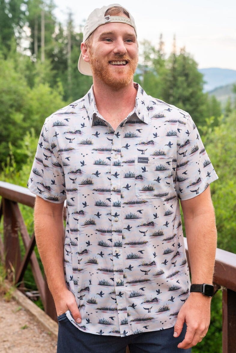 Burlebo duck hunt performance button up