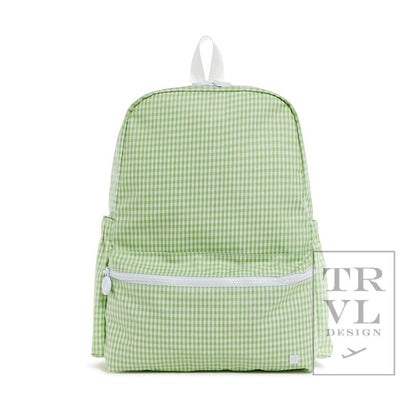 Gingham Leaf Backpack TRVL