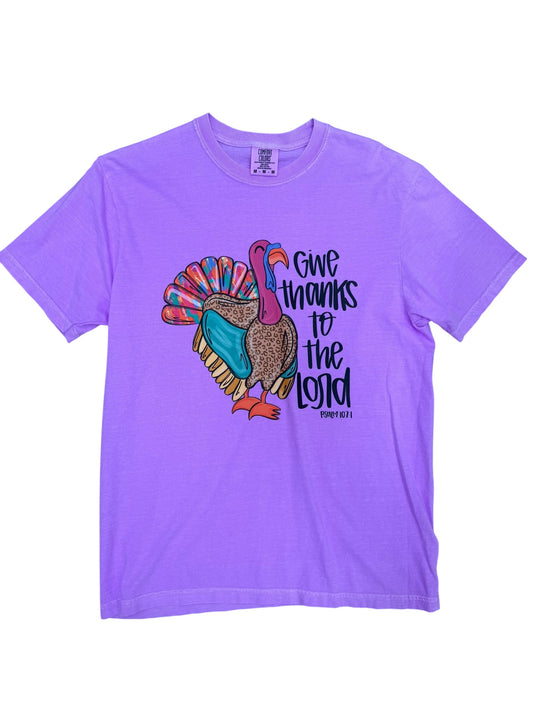Purple Gives Thanks Tee