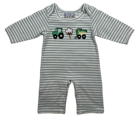 Farming boy romper