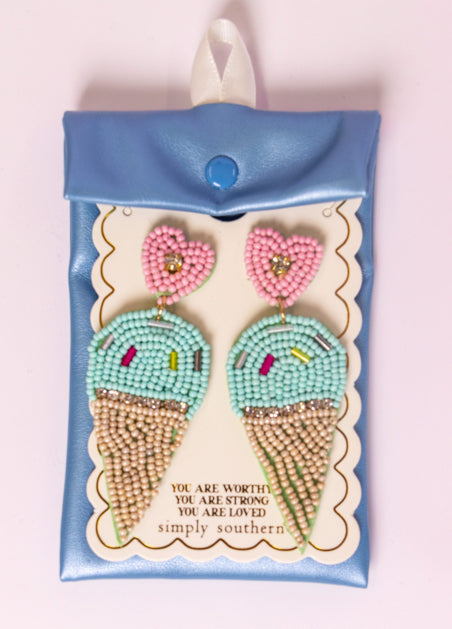 Ice Cream Cone Earrings Simply Southern