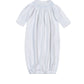White/Blue Hand Smocked Gown
