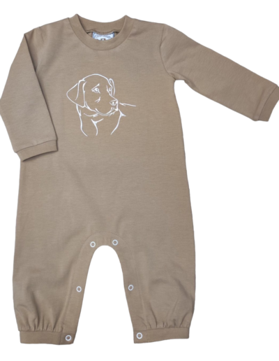 Lab embroidery boy romper