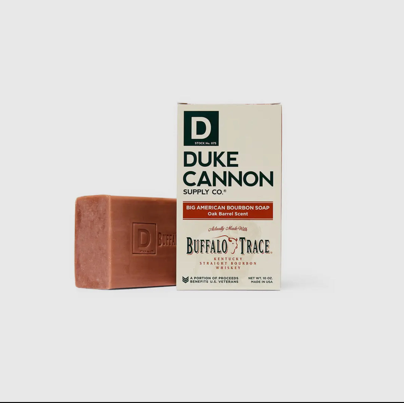 Duke cannon Buffalo Trace bourbon soap