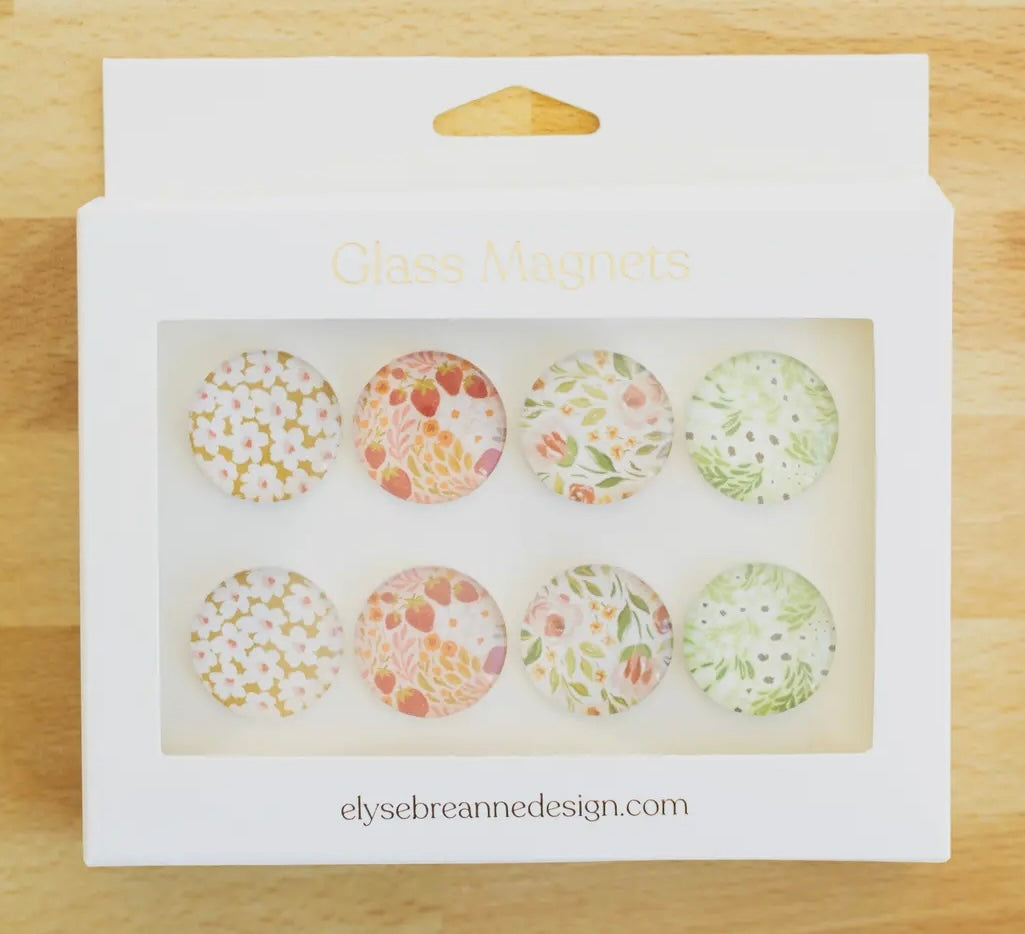 Floral Glass Magnets- EBD