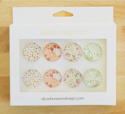 Floral Glass Magnets- EBD