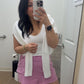 Mauve Denim Skort