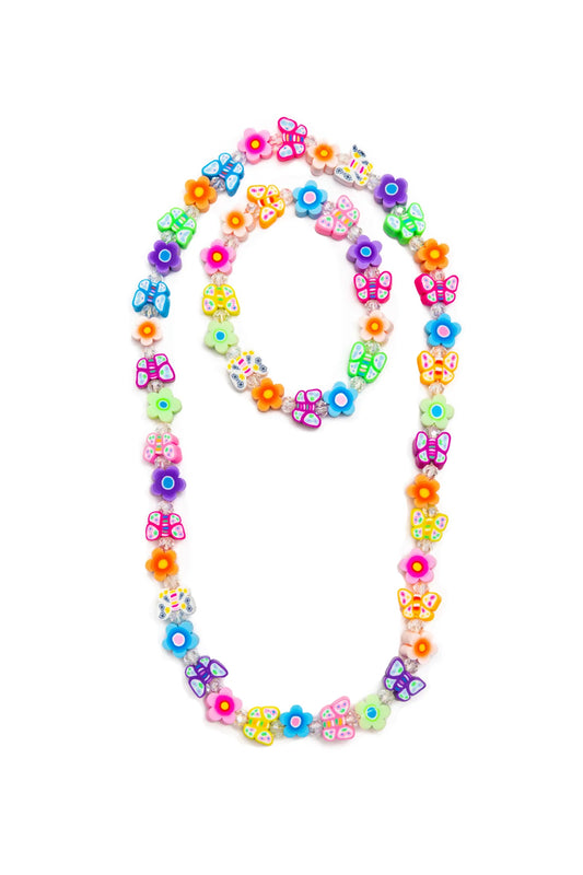 Flutter Flowers Necklace and Bracelet Set - GP