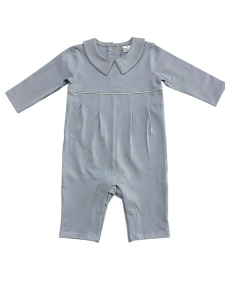 Blue Romper- Jumping Jolly