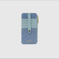 Blue zippered wallet and card holder