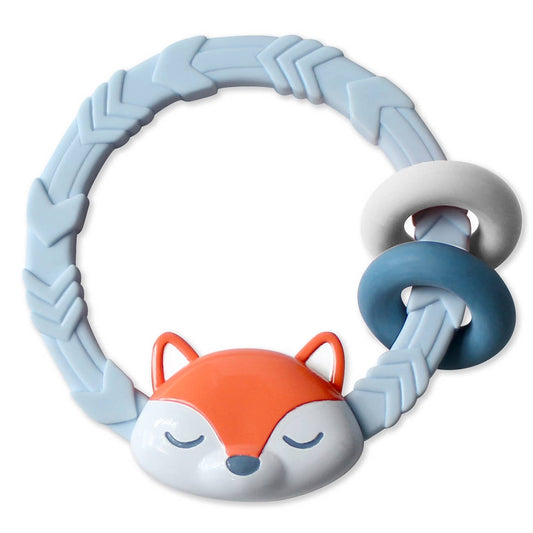 Itzy ritzy fox silicone teether