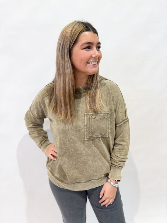 Lightweight Raw Edge Shirt | Mocha