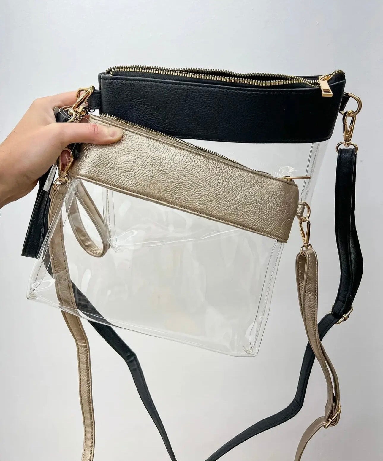 Clear Crossbody Bronze