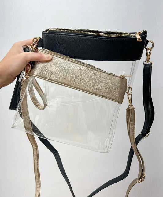 Clear Crossbody Bronze