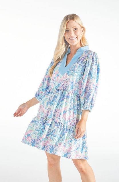 Watercolor Tier Dress Simply Southern