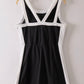 Black Colorblock Activewear Dress
