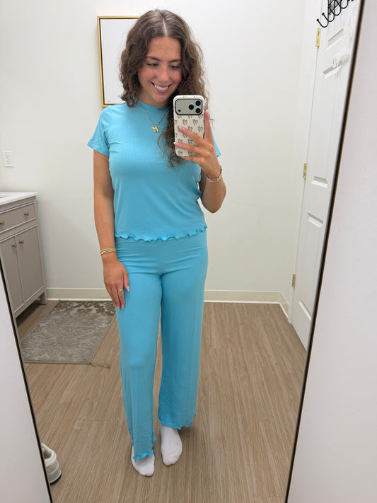 Blue Bliss Pajama Pant Set