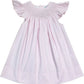 Polka Dot Pearl Smocked Dress | Pink