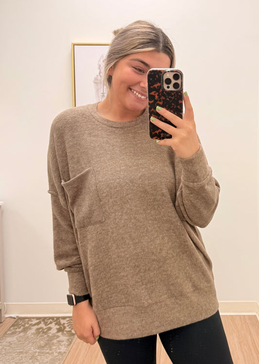 Brown Fuzzy Sweater