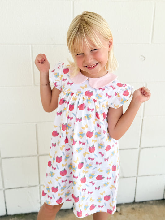 Back to school dress jumping jolly