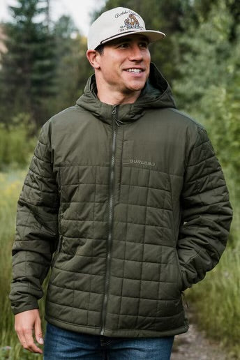 Mallard green puffer jacket