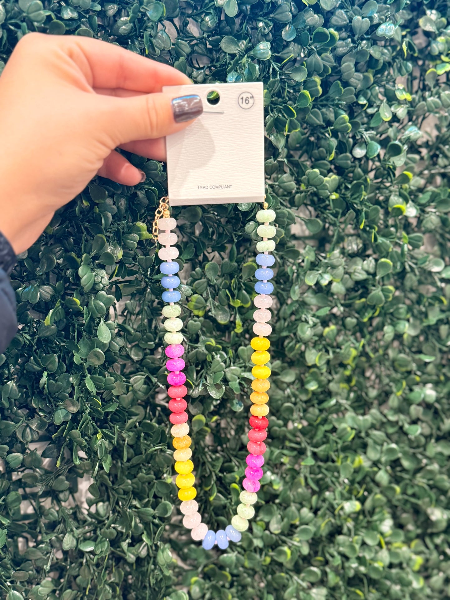 Color Block Chunk Necklace