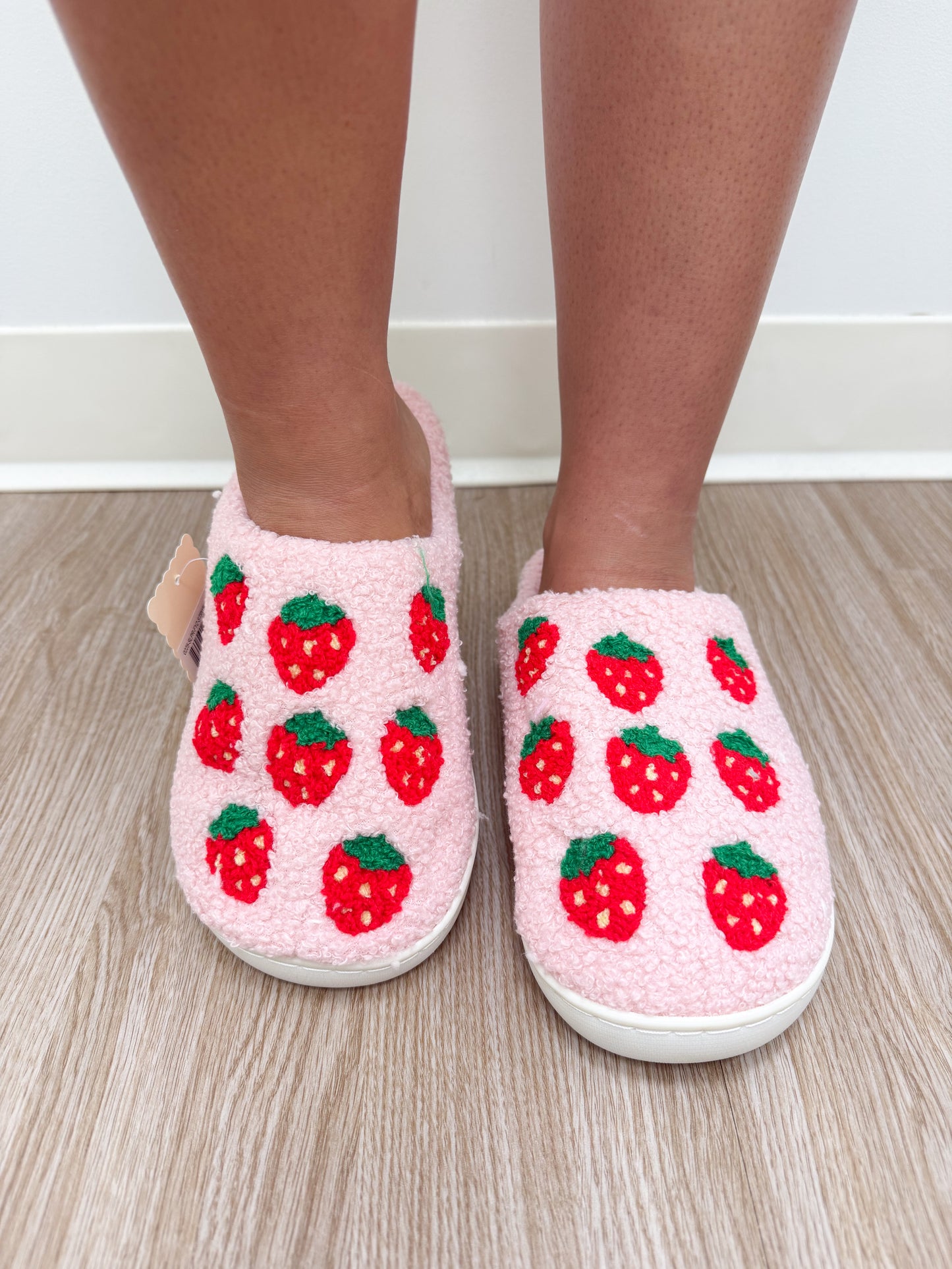 Strawberry Slide House Slippers- Simply Southern