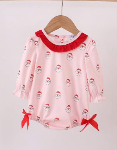 Pink Santa Bow Bubble