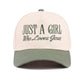 Just a girl who loves Jesus hat