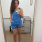 Blue Washed Denim Romper