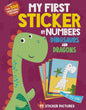 My First Sticker By Numbers Dino & Dragons Book