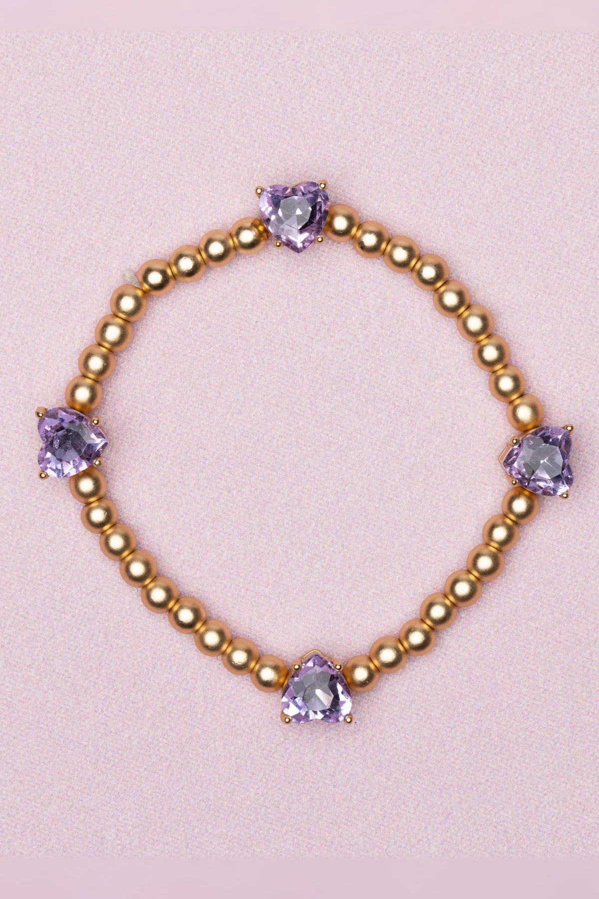 Purple Heart Bracelet- GP