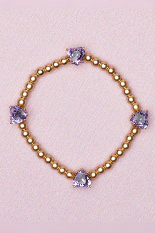 Purple Heart Bracelet- GP