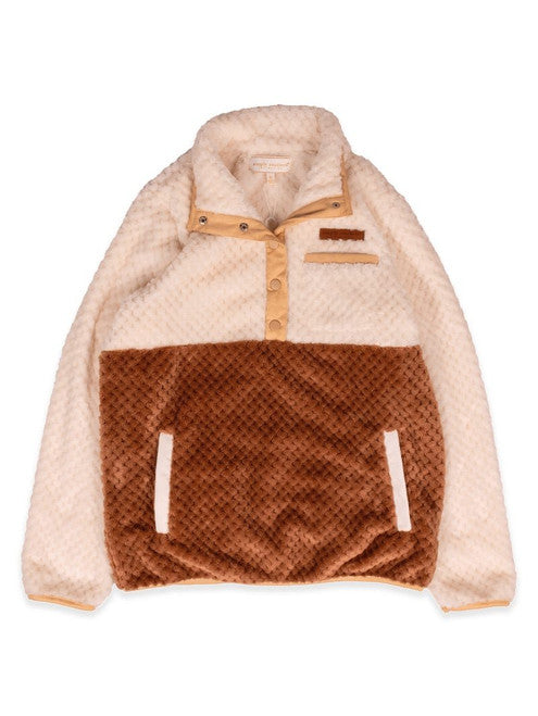 Sherpa Pullover Umber Youth-Simply Southern