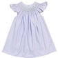 Polka Dot Pearl Smocked Dress | Purple