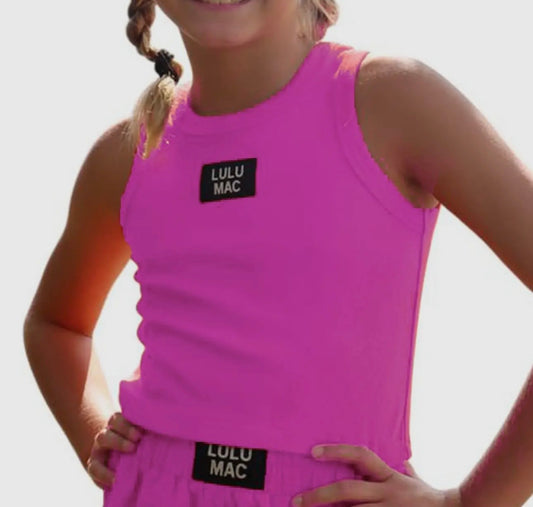 Youth Hot Pink Tank | Lulu Mac