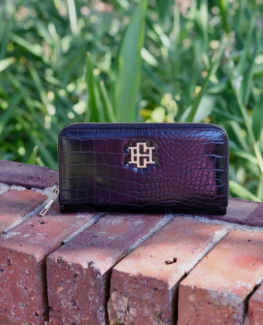 Penelope Wallet Black - Caroline Hill