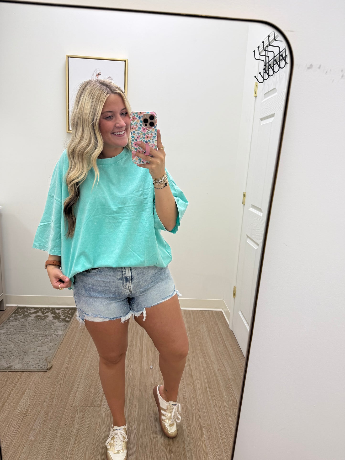 Mint Oversized Boyfriend Tee