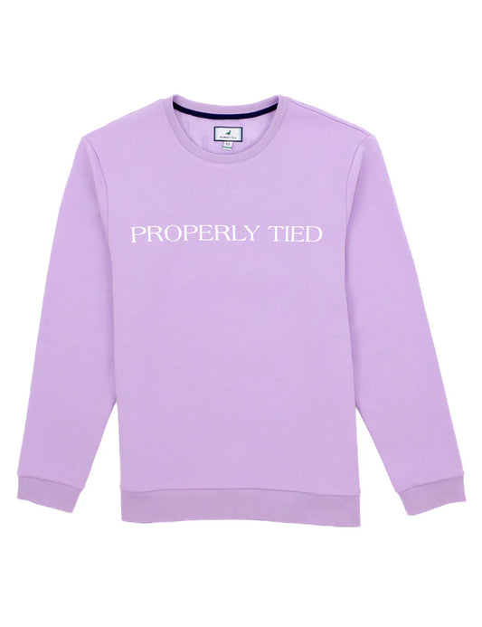 Properly tied laurel crew lilac