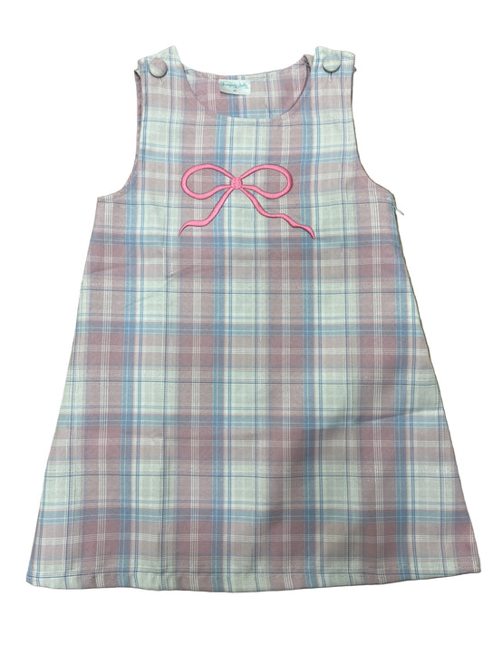 Plaid Bow Dress | Jumping Jolly