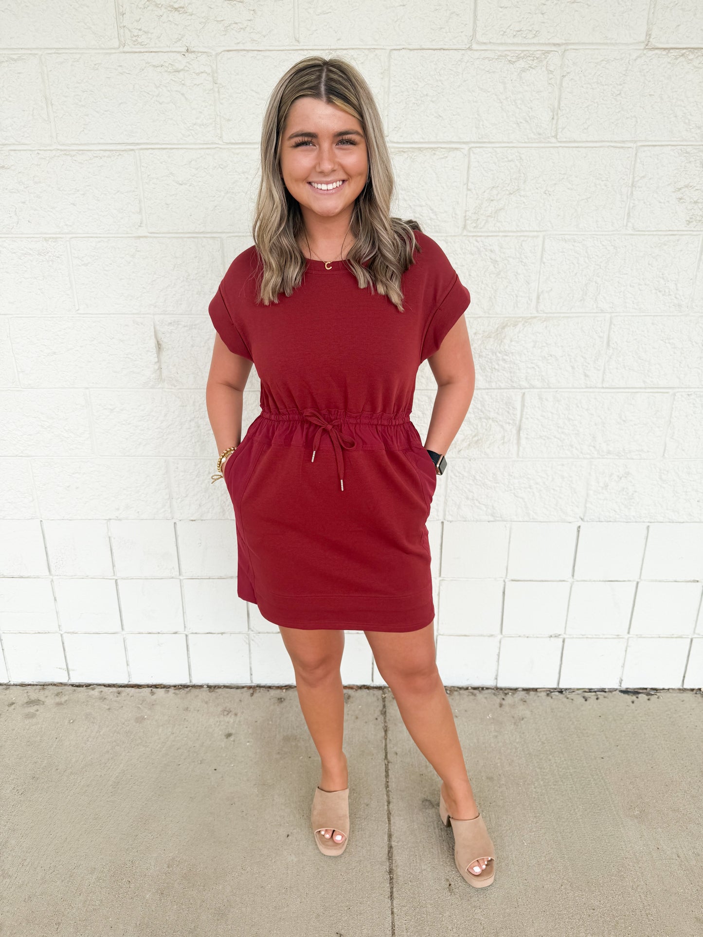 Burgundy Tennis Dress