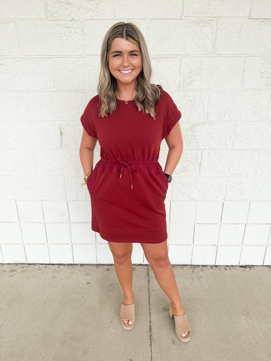 Burgundy Tennis Dress