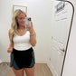 Black Colorblock Shorts