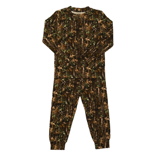 Oak Camo Bamboo PJ Set- Belle Cher